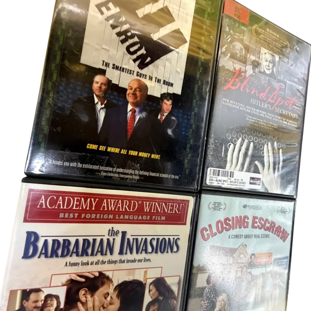 Magnolia Sony DVD Bundle Enron Blind Spot‎ Barbarian Invasions Closing Escrow
